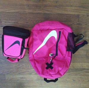 Nike backpack with matching lunch bag